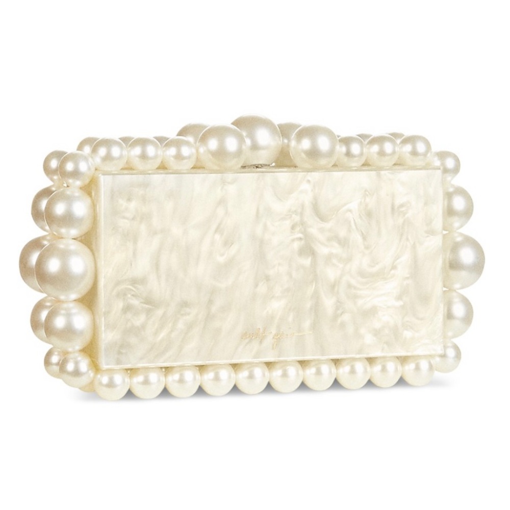 Cult Gaia Eos Clutch in Ivory